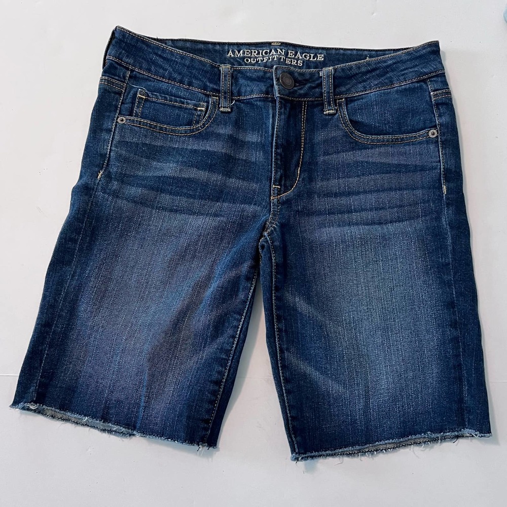 American Eagle Outfitters Jean Shorts Longer Length SZ 8